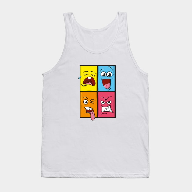 emoji faces Tank Top by FerMinem